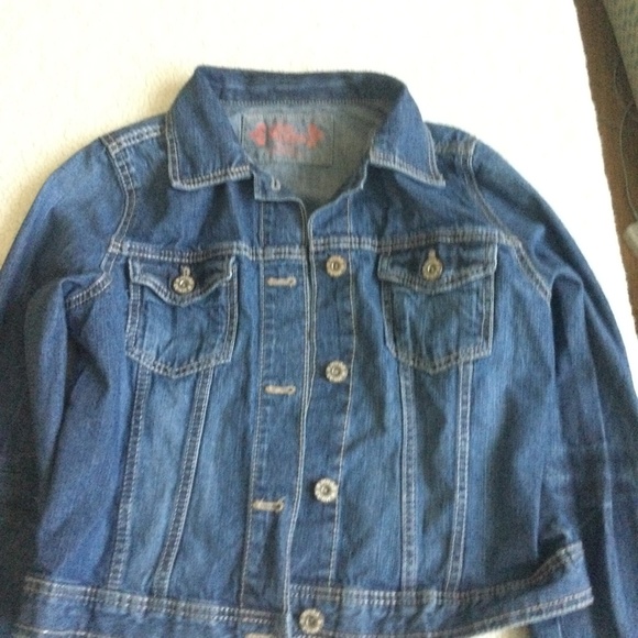 Mudd Denim Jean Jacket Juniors Girls - Size XL 16 - Picture 3 of 13